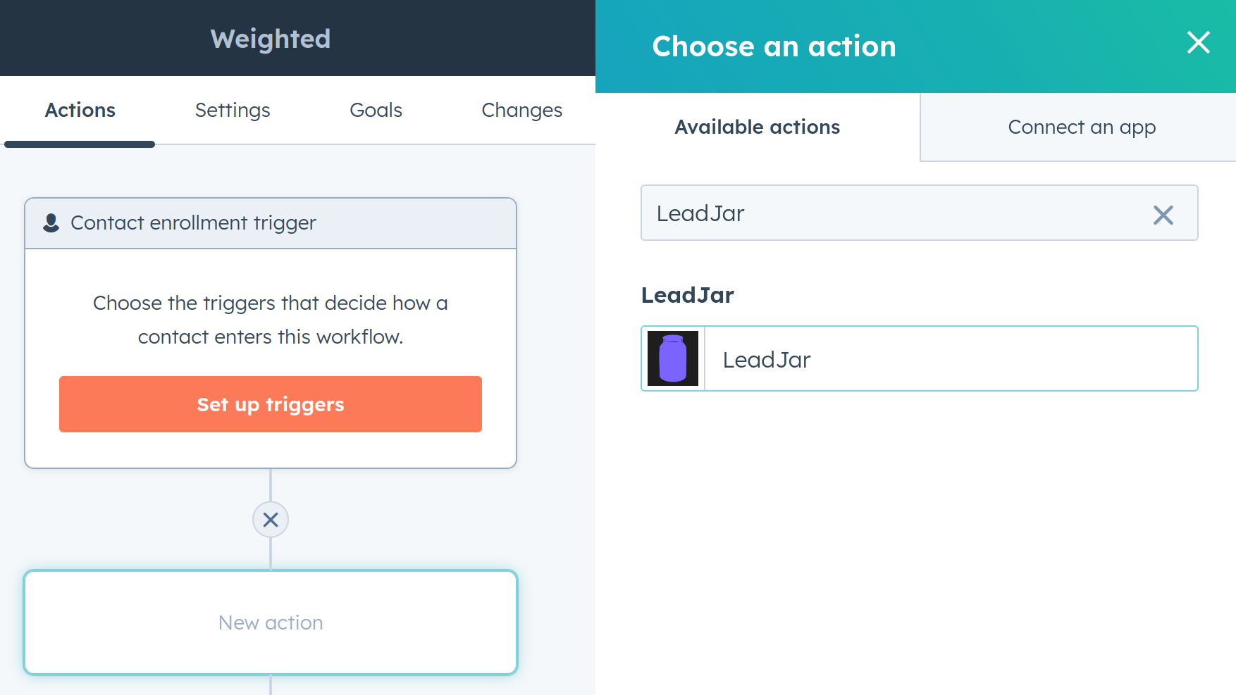 LeadJar Workflow step